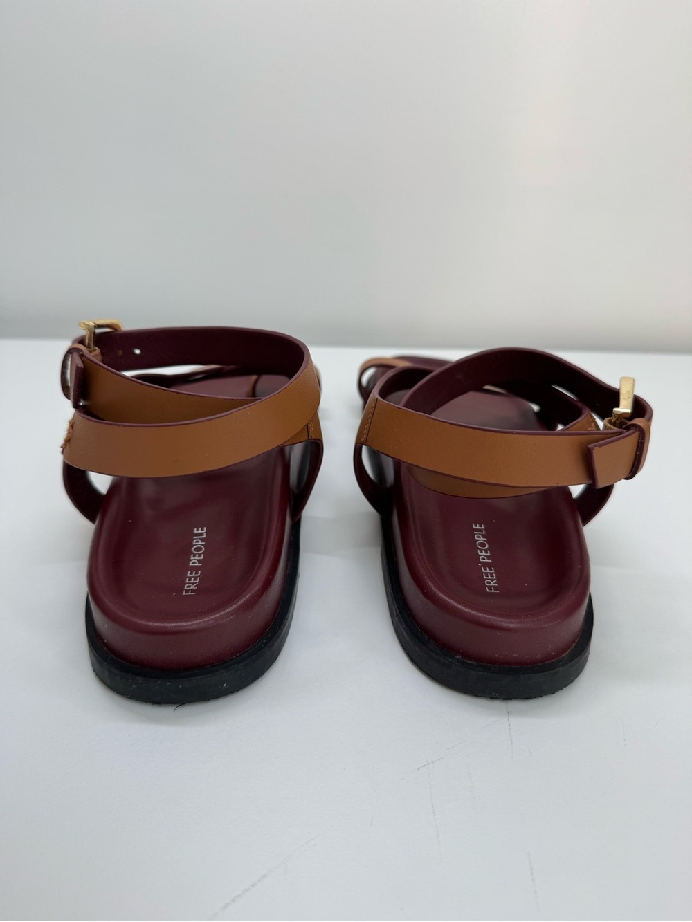 Free People Anya Criss Cross Footbed Sandals Women’s Size 7 Boho Summer Festival - Picture 8 of 14